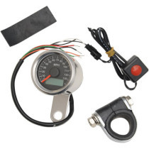 ELECTRONIC SPEEDOMETER 1.8" POLISHED BLACK FACE