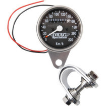 CHROME MINI MECHANICAL SPEEDOMETER