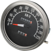 5" DASH MOUNT SPEEDOMETER 2:1 IN KPH