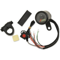 ELECTRONIC SPEEDOMETERS WITH INDICATOR LIGHTS 1-7/8" MINI PROGRAMMABLE 120 MPH