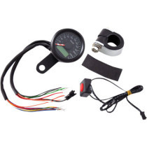 ELECTRONIC SPEEDOMETERS WITH INDICATOR LIGHTS 1-7/8" MINI PROGRAMMABLE 220 KPH