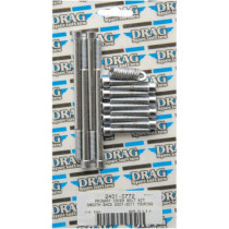 CHROME SOCKET-HEAD PRIMARY COVER BOLT KIT SMOOTH