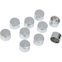 CHROME 12 POINT SCREW COVER 1/4"