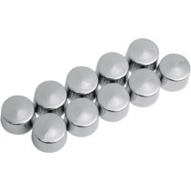 CHROME HEX BOLT/NUT COVER 10MM