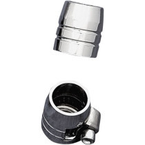 HOSE CLAMPS 1/4" GROOVED CHROME