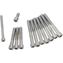 CHROME SOCKET-HEAD PRIMARY COVER BOLT KIT SMOOTH