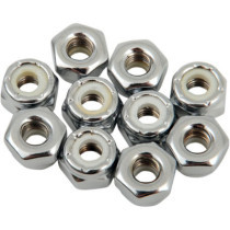 NYLON INSERT NUT 10-32 CHROME