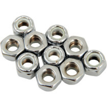 NYLON INSERT NUT 1/4-28 CHROME