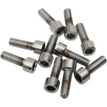 SOCKET-HEAD BOLT 8-32X0.5 KNURLED CHROME