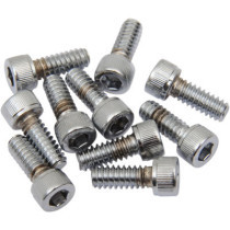 SOCKET-HEAD BOLT 10-24X0.375 KNURLED CHROME