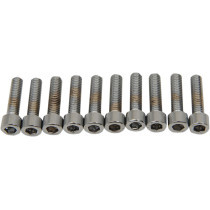 SOCKET-HEAD BOLT 10-32X0.5 KNURLED CHROME