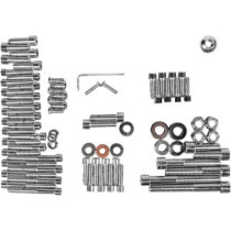 CHROME SOCKET-HEAD MOTOR BOLT KIT SMOOTH