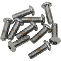 BUTTON-HEAD BOLT 1/4-28X0.5 CHROME