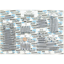 CHROME SOCKET-HEAD MOTOR BOLT KIT SMOOTH