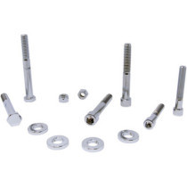 CHROME SOCKET-HEAD MOTOR MOUNT BOLT KIT KNURLED