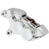 BRAKE CALIPER 4-PISTON FRONT CHROME