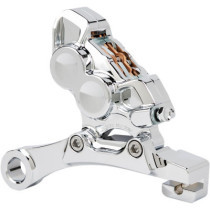 BRAKE CALIPER 4-PISTON REAR CHROME