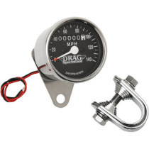 2.4" MECHANICAL SPEEDOMETER 2240:60 CHROME BLACK FACE