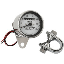 2.4" MECHANICAL SPEEDOMETER 1:1 CHROME WHITE FACE