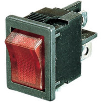 ROCKER SWITCH ON/OFF LIGHTED RED