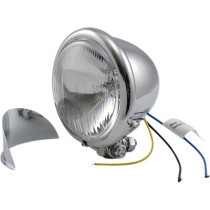 SPOTLIGHT 4.5" W/ VISOR PLAIN SWIVEL-MOUNT CHROME H3 55W