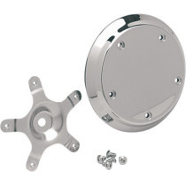 AIR CLEANER INSERT 5-HOLE DOMED CHROME