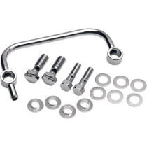 CRANKCASE BREATHER KIT ONE-TUBE CHROME