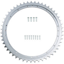 REAR CHAIN SPROCKET W/ RIVETS 51T STEEL/ZINC