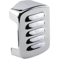 COIL COVER LOUVERED CHROME