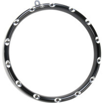 HEADLIGHT FIRE RING BLACK