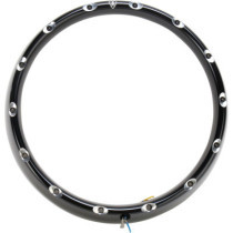 HEADLIGHT FIRE RING BLACK