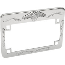 LICENSE PLATE FRAME EAGLE CHROME