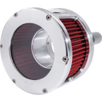 Air Cleaner - BA Race Series - Raw - Clear Cover - Red - M8