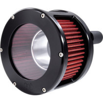 Air Cleaner - BA Race Series - Black - Clear Cover - Red - M8