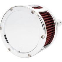 Air Cleaner - BA Race Series - Chrome - Solid Cover - Red - M8