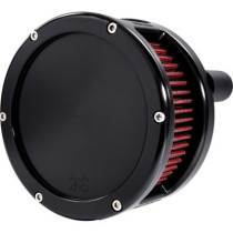 Air Cleaner - BA Series - Black - Solid Cover - Red - M8