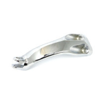 Sportster rider footpeg bracket, left. Chrome