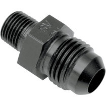 ADAPTER ALUMINUM STRAIGHT JIC/NPT -6 -1/4 BLACK