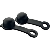 BLEED NIPPLE CAP BLACK 2PKG