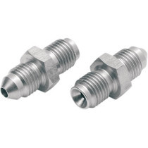 BRAKELINE ADAPTER FOR AN-03 HOSE STAINLESS-STEEL 2x MALE 3/8x24 JIC/UNF TO 3/8x24 JIC/UNF INVERTED