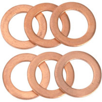 CRUSH WASHER COOPER INNER-Ø 11mm OUTER-Ø 17,4mm THICKNESS 1,3mm 6PKG