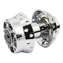 FRONT WHEEL HUB, CHROME