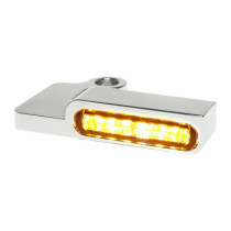 Handlebar Mounting LED Blinkers Amber/Chrome