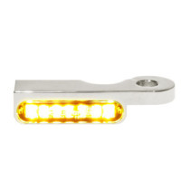 Handlebar Mounting LED Blinkers Amber/Chrome