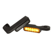 Handlebar Mounting LED Blinkers Amber/Black