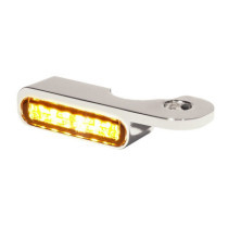 Handlebar Mounting LED Blinkers Amber/Chrome