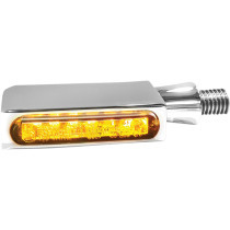 Turn-Signal BLOKK-Line LED Amber/Chrome