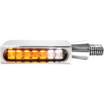 Turn-Signal BLOKK-Line LED w/Position Light Amber/Chrome