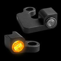 Clignotants avant LED Nano avec feu de position - Sportster de 2004 à 2013 - Noir