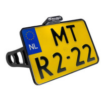 SIDE MOUNT LICENSE PLATE HOLDER W/TL ALU BLK (NL) (XL)